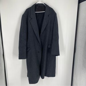 King Size Dark Gray Wool Parka Coat size 50Long